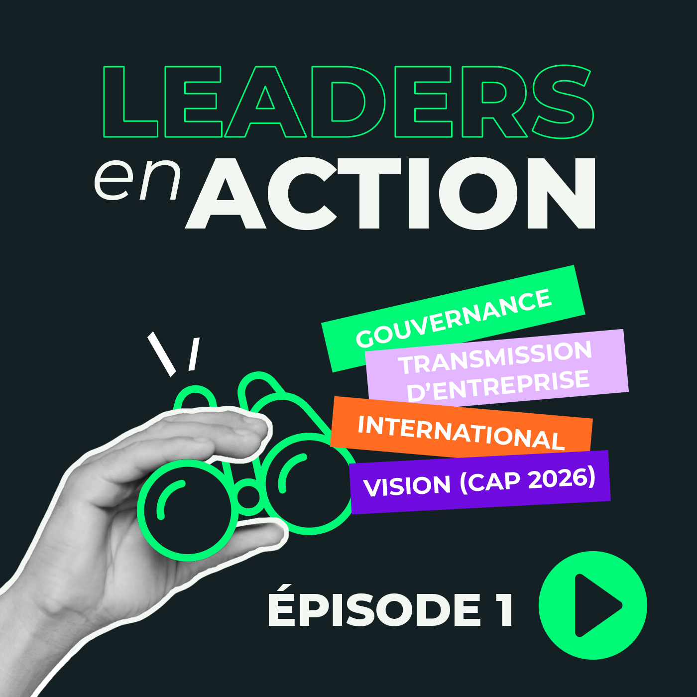 Podcast Leader en action