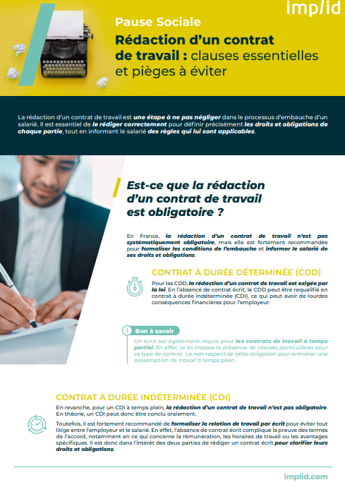 Contrat de travail