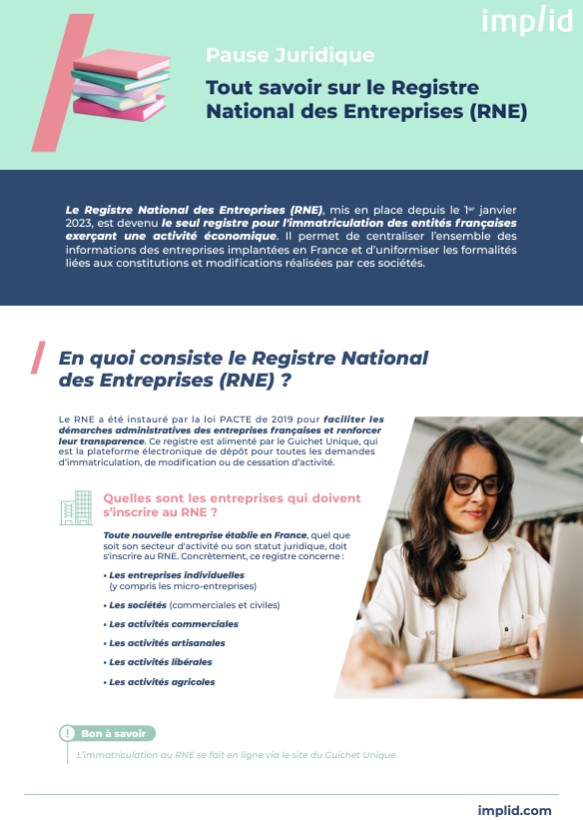 Tout savoir sur le Registre National des Entreprises (RNE)