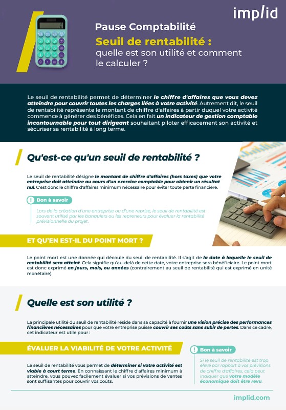 Calcul du seuil de rentabilité